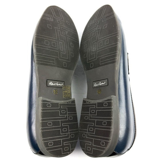 Robert Graham Loafers 12 Mens Slip On Blue Brown Leather Colorblock Worn Once main image 10